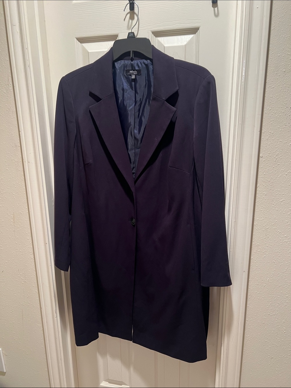 Rafaella Navy Woman Lined Jacket